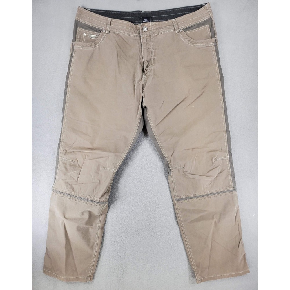 Kuhl Radikl Pants Mens 42x32 Khaki Cotton Nylon Stretch Travel Hiking Nature